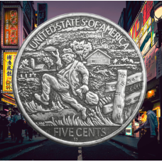 Сувенір монета 1 долар Банка США, “Ділий ноги“. Hobo Coin American