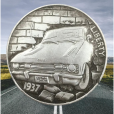 Сувенір монета 1 долар Банка США 1937г, “Автомобіль GTS“. Hobo Coin American