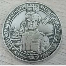 Сувенір монета Адміра Ендрю Каннінгема “Королівський флот“. Hobo Coin