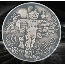 Сувенір монета долар СШАang 1930г “Щасливого Хелловін“. Hobo Coin American Morgan
