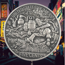 Сувенір монета 1 долар США “Самогонники“. Hobo Coin American Morgan