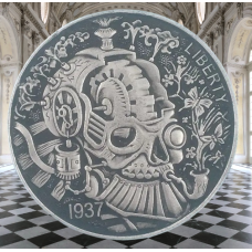 Сувенір монета долар США OF8198 “Череп Паровоза“. Hobo Coin American Morgan