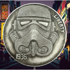 Сувенір монета долар США Банк 1936 г “Зоряні війни“. Hobo Coin American Morgan