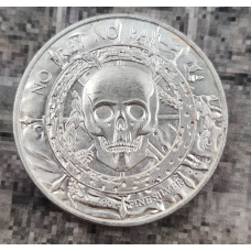Монета сувенір, раунд Корабель “Ghost Ship Privateer Ultra High Relief Rounds“, «Немає здобичі — немає плати»
