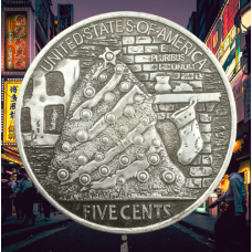 Сувенір монета долар США Банка “Єлка“. Hobo Coin American Morgan