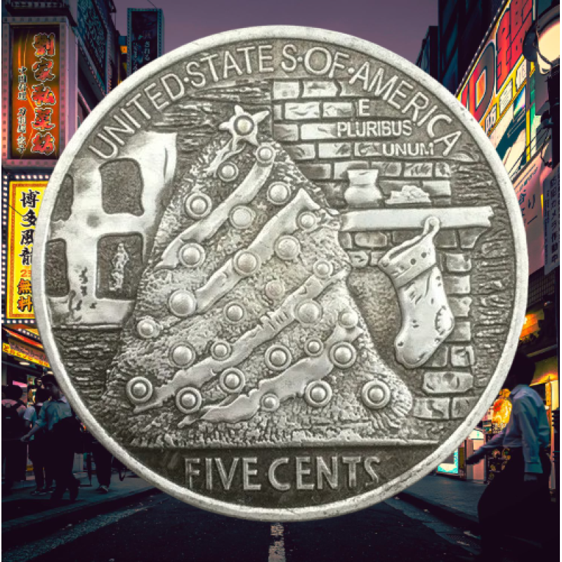 Сувенір монета долар США Банка “Єлка“. Hobo Coin American Morgan
