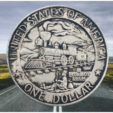 Сувенір монета долар США Банка “Паровоз“. Hobo Coin American Morgan