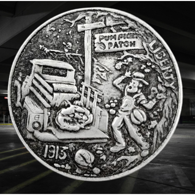 Сувенір монета 1 долар США Банка 1913г “Веселого хелловіна“. Hobo Coin American Morgan