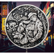 Сувенір монета 1 долар США Банка 1913г “На відпочинку“. Hobo Coin American Morgan