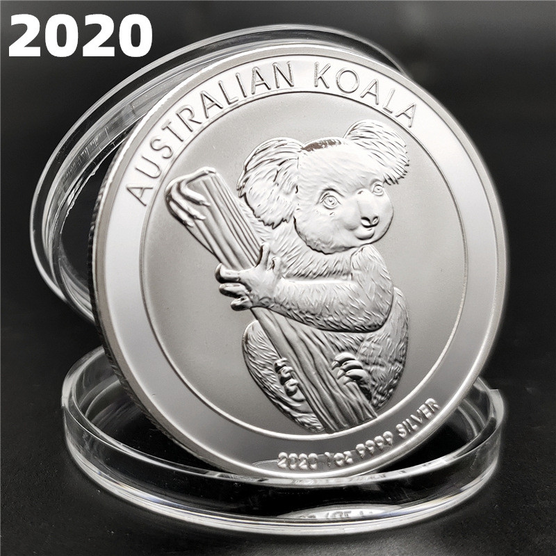 Сувенір зі Срібної монети 1 долар 2020г, “Коала“ (Австралія)