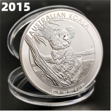Сувенір зі Срібної монети 1 долар 2015г, “Коала“ (Австралія)