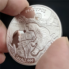 Сувенір срібна монета 1 долар 2019г, “Кукеронос“ Ронові острови. австралійські тварини