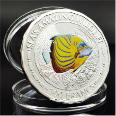 Сувенір срібна монета 100 Франків 2015г, “Ангел-анулярис“ Республіка Бурунді