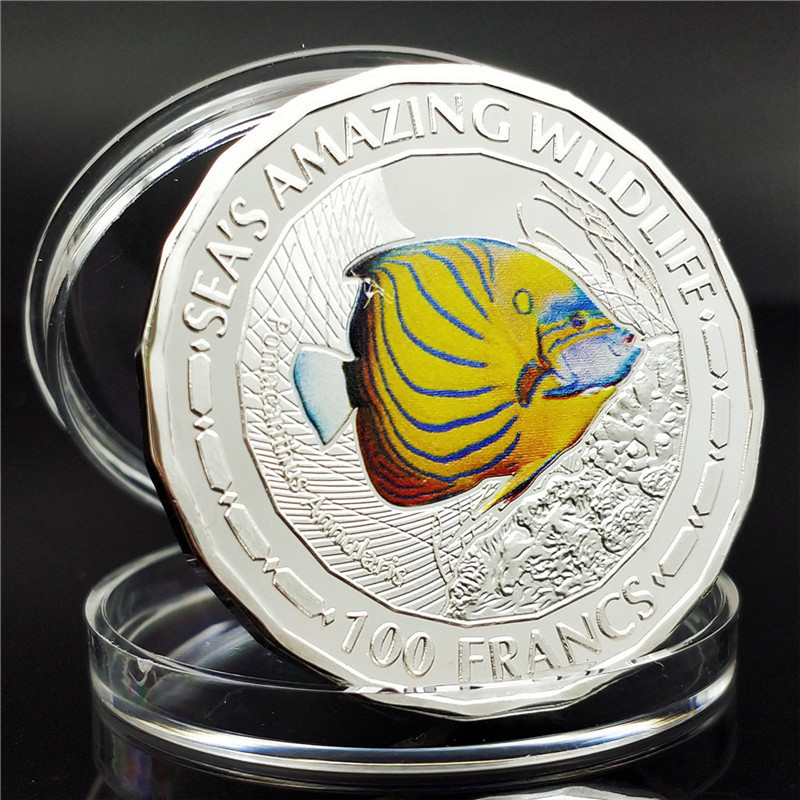Сувенір срібна монета 100 Франків 2015г, “Ангел-анулярис“ Республіка Бурунді