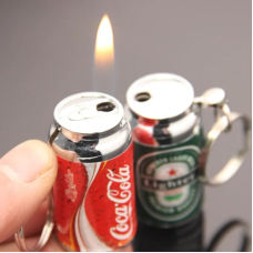 Запальничка брелок у формі банки Cola та пива Anex Lighter