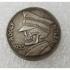 Сувенір монета 5 рейхсмарок 1935 року ( Череп Адольфа Гітлера)