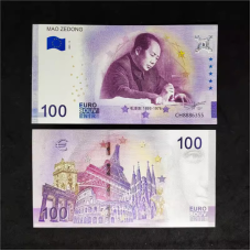 Сувенірна банкнота 100 Euro 100 євро 2023г Китай, MAO ZEDONG