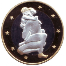 Сувенірна еротична монета 6 еросів (Sex euros). Сувенірний жетон