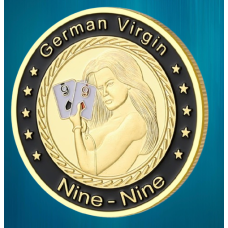 Колекційна монета Щаслива фішка Casino монета удачі (Хранитель карт “German Virgin“/“Золотий покер“)