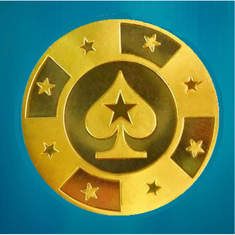 Колекційна монета Щаслива фішка Casino монета удачі (Золотий покер“)