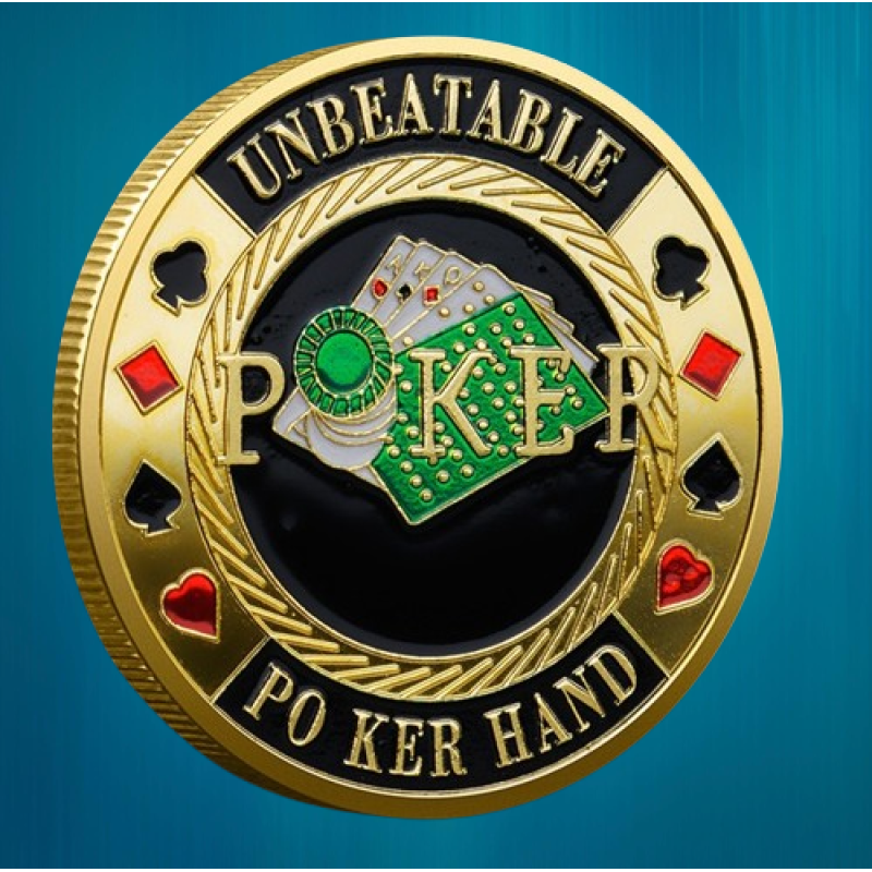 Колекційна монета Щаслива фішка Casino монета удачі (Хранитель карт “Poker“/“Золотий покер“))