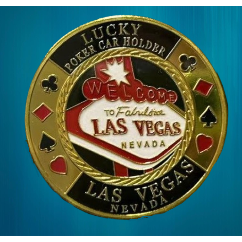 Колекційна монета Щаслива фішка Casino монета удачі (Хранитель карт “Welcome to Las Vegas“)