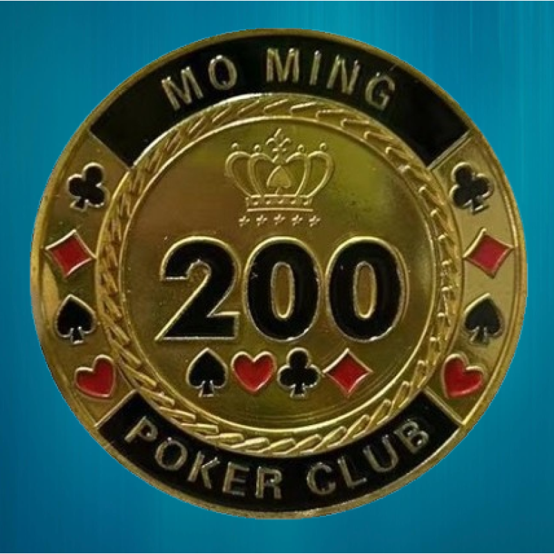 Колекційна монета Щаслива фішка Casino монета удачі (Хранитель карт “Золотий покер“)