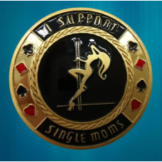 Колекційна монета Щаслива фішка Casino монета удачі (Хранитель карт/“Золотий покер“)
