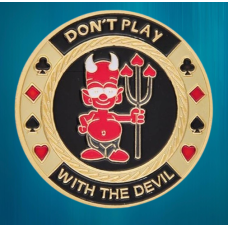 Колекційна монета Щаслива фішка Casino монета удачі (Хранитель карт Don“t Play with Dev “Золотий покер“)