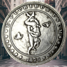 Сувенір монета 1 долар 1878 р. Банка США, “Сексуальна серія НЮ“. монета «Романтічне рішення»