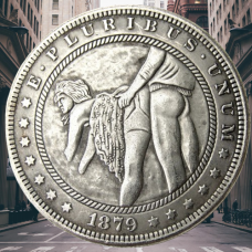 Сувенір монета 1 долар 1878 р. Фермаха США, “Сексуальна серія НЮ“. монета «Романтічне рішення»