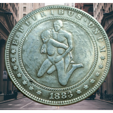 Сувенір монета 1 долар 1878 р. Банка США, “Сексуальна серія НЮ“. монета «Романтічне рішення»
