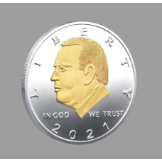 Пам“ятна монета президент США 2021 р. Джо Байден. двоколірна