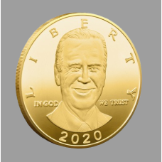 Пам“ятна монета президент США 2020г. Джо Байден. голд