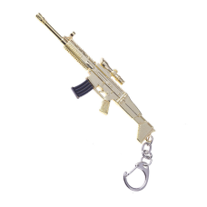 Високоякісний металевий брелок для ключів PUBG автомат Скар SCAR-L голд