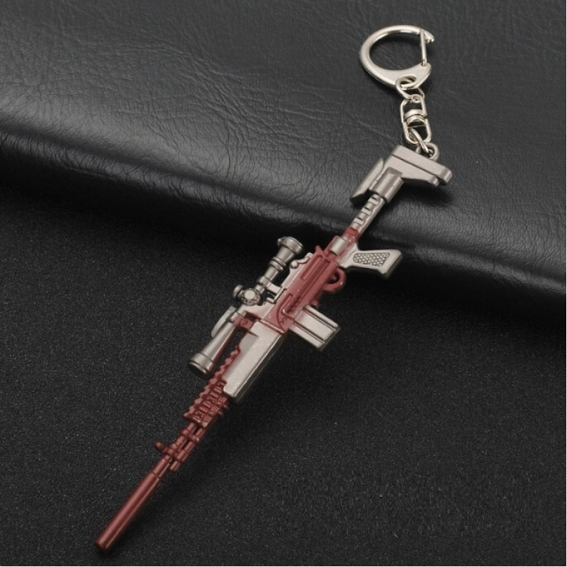 Високоякісний металевий брелок для ключів PUBG Брелок гвинтівка Mk14 EBR