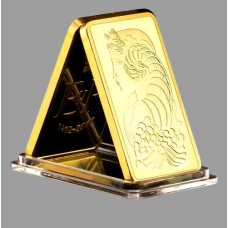 Сувенір пам“ятний стик Suisse LBMA серія Fortuna. позолота