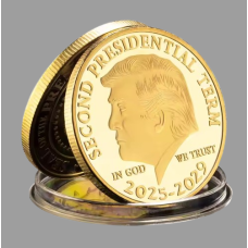 Пам“ятна монета Дональд Трамп 2025-2029г Second Presidential США голд