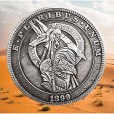 Сувенір монета долар СШАang 1899г “Анубіс зоряні ворота“. Hobo Coin American Morgan