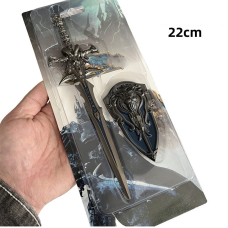 Брелок Меч і щит 22 см World Of Warcraft Frostmourne Світ Крижана гіркота