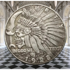 Сувенір монета долар США Банк 1923 р. “Череп і ніж Індського Водя “. Hobo Coin American Morgan