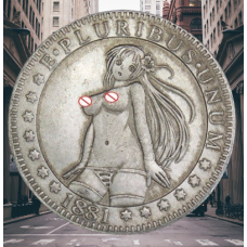 Сувенір монета долар США 1881г “Уже знімаю“. Hobo Coin American Morgan
