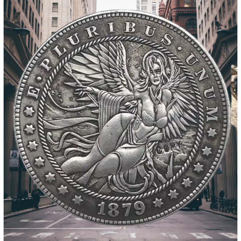 Сувенір монета долар США 1879 р. “Ангел“. Hobo Coin American Morgan