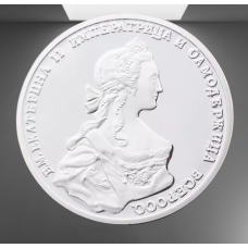 Сувенір монета жетон Катерина 2 (1741г. сильвер)