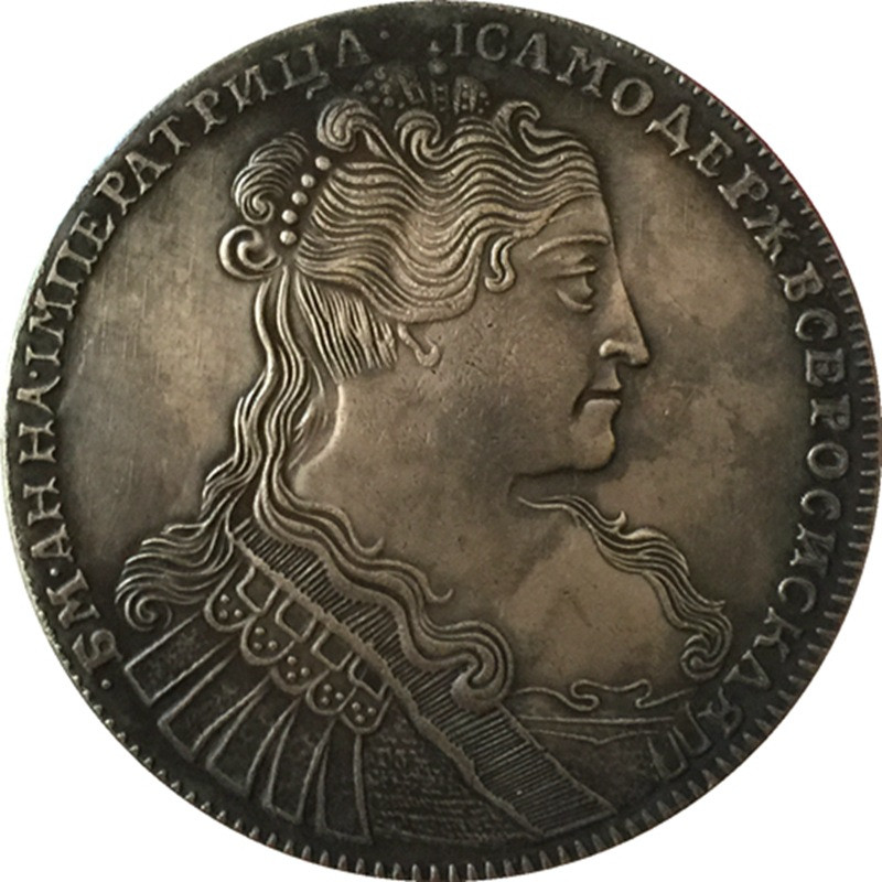 Сувенір монета Рубль 1734 рік Анни Йоановни “Корсаж парален окружності“.