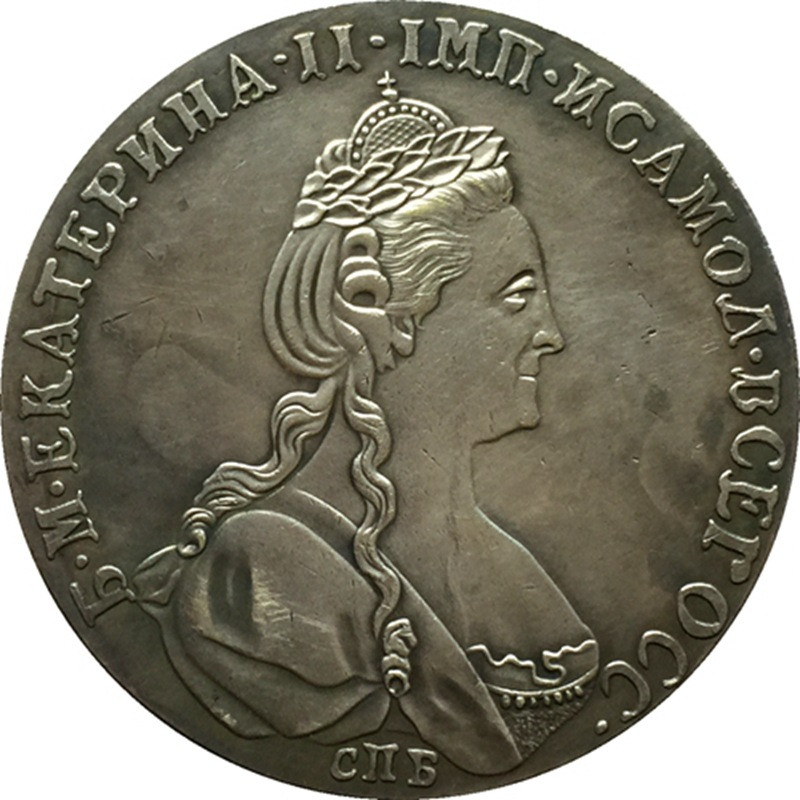 Монета рубль 1790 року СПБ-З  Катерина 2