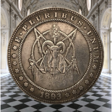 Сувенір монета долар США 1893г “Люцифер“. Hobo Coin American Morgan
