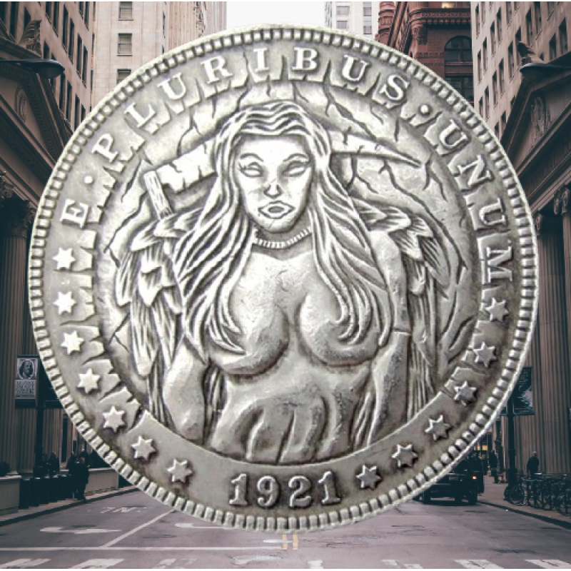 Сувенір Монета 1921 р. “Ангел із косою“. Hobo Coin American