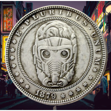Сувенір монета долар США OF168 “Зоряний лорд Стражі Галактики“. Marvel Hobo Coin American