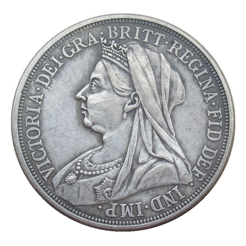 Сувенир Монета Великобританії 1 крона 1893г (1893-1901) Вікторія